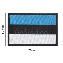 Eesti lipu embleem (PVC, mustal põhjal)