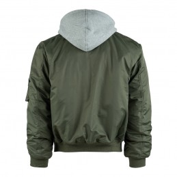 MA-1 Kapuutsiga Bomber jope (roheline)