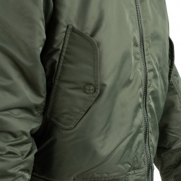 MA-1 Kapuutsiga Bomber jope (roheline)