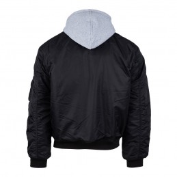 MA-1 Kapuutsiga Bomber jope (must)