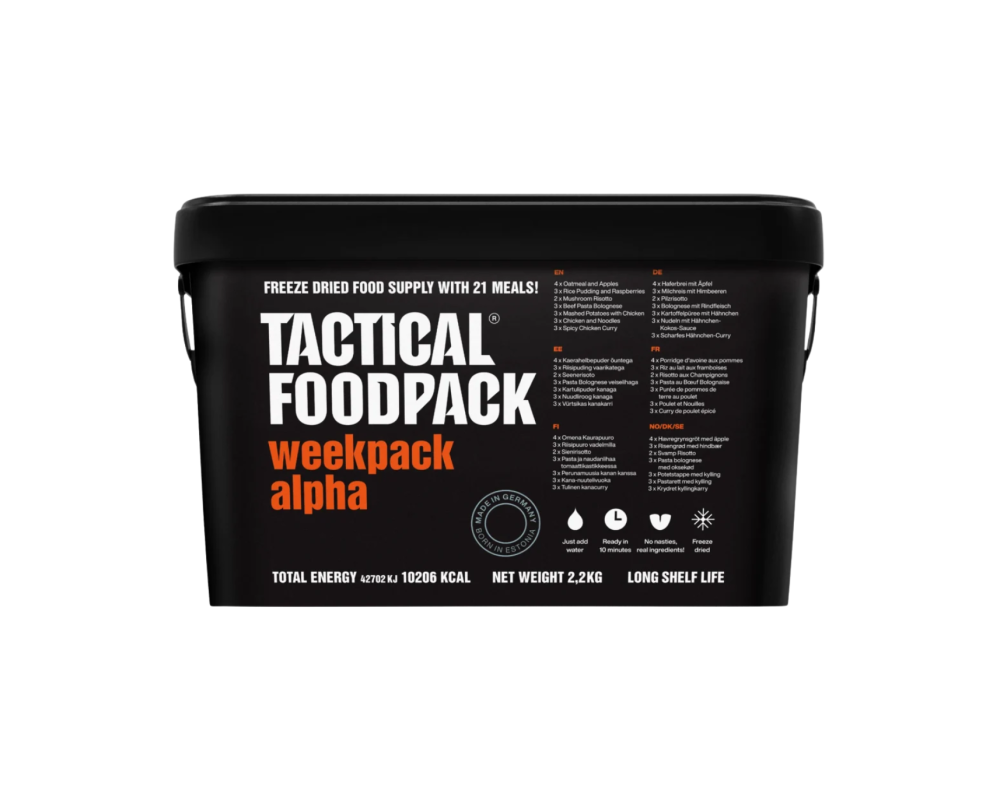 TACTICAL FOODPACK ALPHA nädala pakk 21tk
