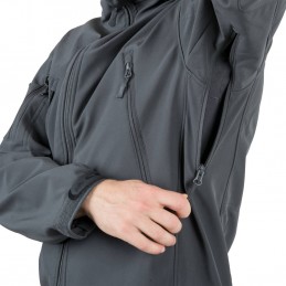 Helikon Gunfighter Softshell jakk, Must