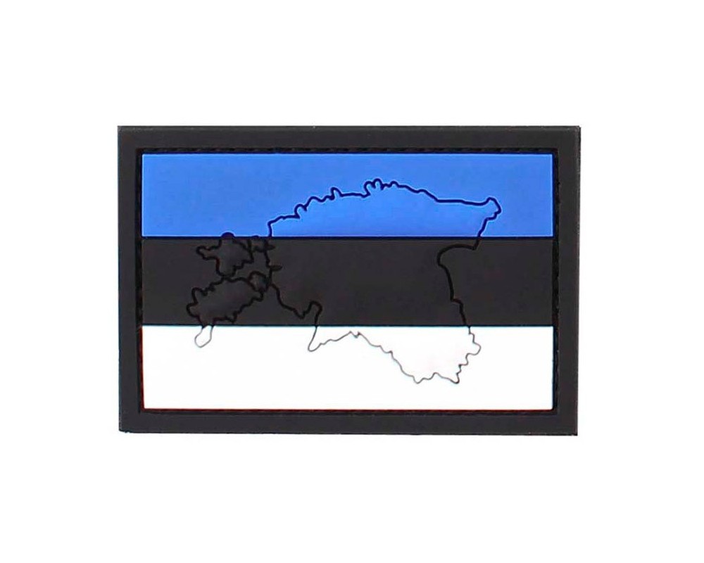 PVC embleem Eesti lipp (KAARDIGA)
