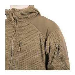 ALPHA HOODIE JACKET - GRID FLEECE(roheline)