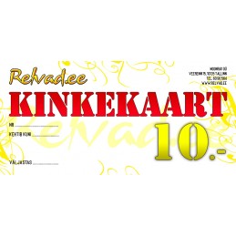 RELVAD.EE KINKEKAART 10 EUR